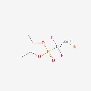 molecular formula C5H10BrF2O3PZn B1611366 (Diethoxyphosphoryl)difluoromethylzinc bromide CAS No. 82845-20-3