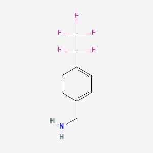 molecular formula C9H8F5N B1611376 4-(五氟乙基)苄胺 CAS No. 128273-62-1