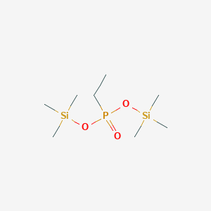 molecular formula C8H23O3PSi2 B161138 Phosphonic acid, ethyl-, bis(trimethylsilyl) ester CAS No. 1641-57-2