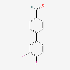 molecular formula C13H8F2O B1611384 4-(3,4-Difluorophenyl)benzaldehyde CAS No. 135862-45-2