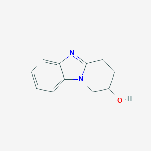 molecular formula C11H12N2O B161142 1,2,3,4-Tetrahydropyrido[1,2-a]benzimidazol-2-ol CAS No. 136497-56-8