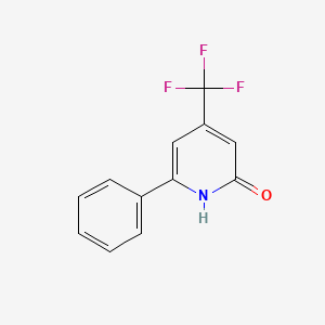 molecular formula C12H8F3NO B1611421 6-苯基-4-(三氟甲基)吡啶-2(1H)-酮 CAS No. 22122-89-0