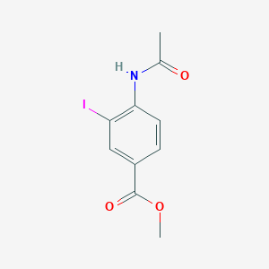 molecular formula C10H10INO3 B1611425 4-アセトアミド-3-ヨード安息香酸メチル CAS No. 190071-23-9