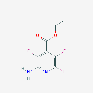 molecular formula C8H7F3N2O2 B1611428 Ethyl 2-amino-3,5,6-trifluoroisonicotinate CAS No. 259675-84-8