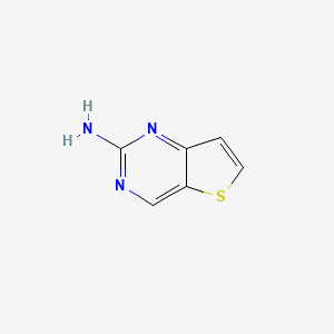 molecular formula C6H5N3S B1611438 噻吩并[3,2-D]嘧啶-2-胺 CAS No. 1027729-09-4