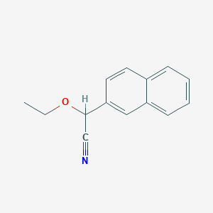molecular formula C14H13NO B1611454 2-Ethoxy-2-(2-naphthyl)acetonitrile CAS No. 33224-80-5