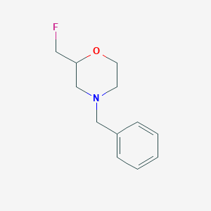 molecular formula C12H16FNO B1611460 4-苄基-2-(氟甲基)吗啉 CAS No. 763053-99-2