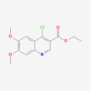 molecular formula C14H14ClNO4 B1611500 Ethyl 4-chloro-6,7-dimethoxyquinoline-3-carboxylate CAS No. 26893-14-1
