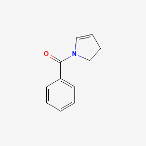 molecular formula C11H11NO B1611513 (2,3-Dihydro-1H-pyrrol-1-yl)(phenyl)methanone CAS No. 68471-55-6
