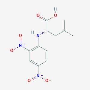 molecular formula C12H15N3O6 B161152 N-(2,4-Dinitrophenyl)-L-leucine CAS No. 1655-57-8