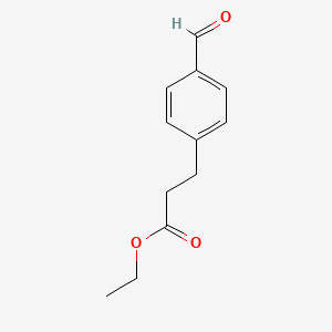 molecular formula C12H14O3 B1611522 Ethyl 3-(4-formylphenyl)propanoate CAS No. 445483-72-7