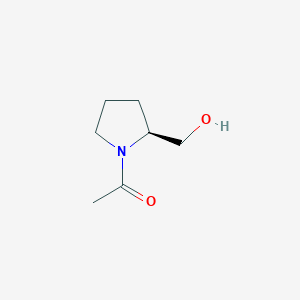molecular formula C7H13NO2 B1611548 1-((S)-2-羟甲基-吡咯烷-1-基)-乙酮 CAS No. 66158-68-7