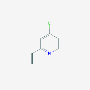 molecular formula C7H6ClN B1611560 4-氯-2-乙烯基吡啶 CAS No. 98420-89-4