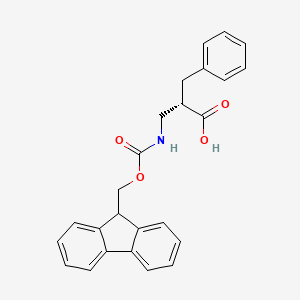 B1611570 (S)-3-((((9H-Fluoren-9-yl)methoxy)carbonyl)amino)-2-benzylpropanoic acid CAS No. 203854-62-0