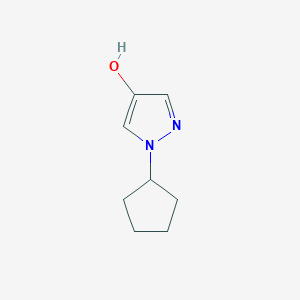 molecular formula C8H12N2O B1611573 1-环戊基吡唑-4-醇 CAS No. 75702-86-2