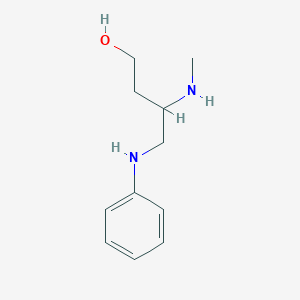 B1611574 4-Anilino-3-(methylamino)butan-1-ol CAS No. 88733-39-5