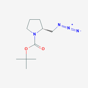 molecular formula C10H18N4O2 B1611576 (R)-2-(叠氮甲基)-1-Boc-吡咯烷 CAS No. 259537-91-2