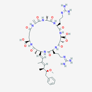 molecular formula C48H73N13O12 B161158 7-Demethylmicrocystin RR CAS No. 131022-02-1