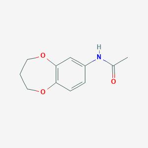 molecular formula C11H13NO3 B1611591 7-Acetamido-3,4-dihydro-2H-1,5-benzodioxepine CAS No. 33631-94-6