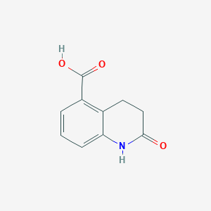 molecular formula C10H9NO3 B1611594 2-氧代-1,2,3,4-四氢喹啉-5-羧酸 CAS No. 88371-29-3