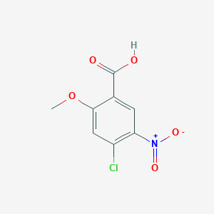 molecular formula C8H6ClNO5 B1611599 4-氯-2-甲氧基-5-硝基苯甲酸 CAS No. 68255-77-6