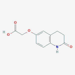 [(2-Oxo-1,2,3,4-tetrahydroquinolin-6-yl)oxy]acetic acid