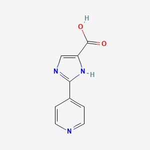 molecular formula C9H7N3O2 B1611630 2-(Pyridin-4-yl)-1H-imidazole-5-carboxylic acid CAS No. 34626-06-7