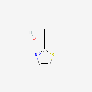molecular formula C7H9NOS B1611640 1-(噻唑-2-基)环丁醇 CAS No. 362718-83-0