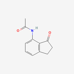 molecular formula C11H11NO2 B1611642 N-(3-氧代-2,3-二氢-1H-茚-4-基)乙酰胺 CAS No. 58161-36-7