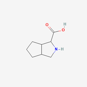 molecular formula C8H13NO2 B1611652 Octahydrocyclopenta[c]pyrrole-1-carboxylic acid CAS No. 270902-48-2