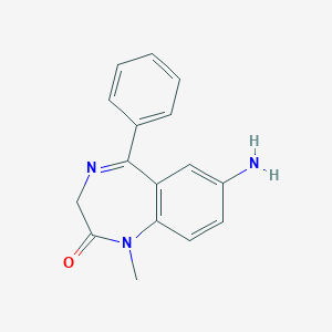 molecular formula C16H15N3O B161168 7-氨基-1-甲基-5-苯基-1,3-二氢-2H-1,4-苯并二氮杂卓-2-酮 CAS No. 4959-16-4
