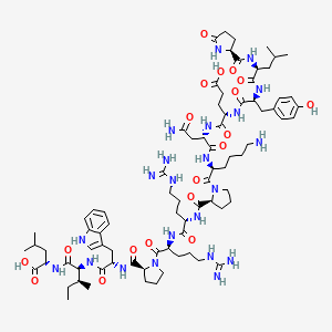 B1611698 Neurotensin, trp(11)- CAS No. 75644-95-0
