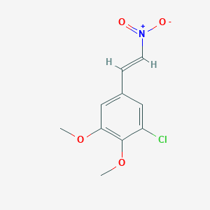 B1611711 1-Chloro-2,3-dimethoxy-5-[(E)-2-nitroethenyl]benzene CAS No. 871126-37-3