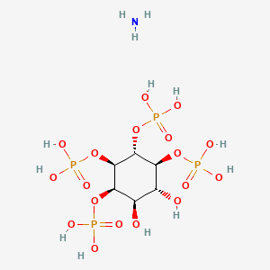 molecular formula C6H19NO18P4 B1611716 氮烷；[(1R,2R,3R,4S,5R,6R)-2,3-二羟基-4,5,6-三膦酸氧基环己基] 磷酸二氢盐 CAS No. 91796-88-2