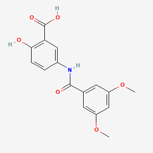 B1611724 5-(3,5-Dimethoxybenzamido)-2-hydroxybenzoic acid CAS No. 926264-77-9