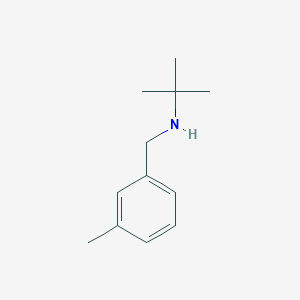 B1611726 2-Methyl-N-[(3-methylphenyl)methyl]propan-2-amine CAS No. 356530-61-5