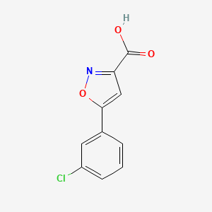 molecular formula C10H6ClNO3 B1611727 5-(3-氯苯基)异恶唑-3-羧酸 CAS No. 925940-95-0