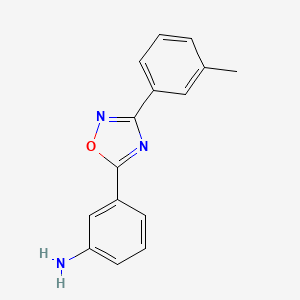 B1611731 3-[3-(3-Methylphenyl)-1,2,4-oxadiazol-5-YL]aniline CAS No. 915922-84-8