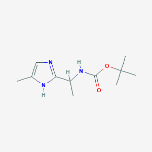 B1611735 tert-Butyl (1-(5-methyl-1H-imidazol-2-yl)ethyl)carbamate CAS No. 887344-34-5