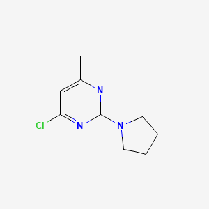 molecular formula C9H12ClN3 B1611740 4-氯-6-甲基-2-(吡咯烷-1-基)嘧啶 CAS No. 53461-40-8