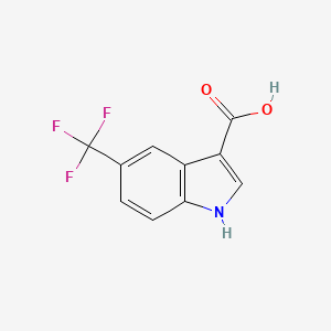 molecular formula C10H6F3NO2 B1611743 5-(Trifluoromethyl)-1H-indole-3-carboxylic acid CAS No. 948579-72-4