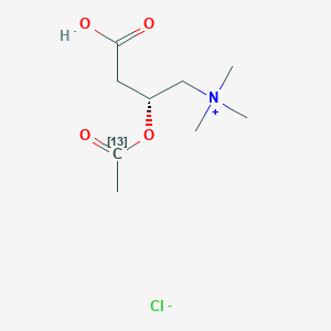 molecular formula C9H18ClNO4 B1611751 [(2R)-2-acetyloxy-3-carboxypropyl]-trimethylazanium;chloride CAS No. 287389-45-1