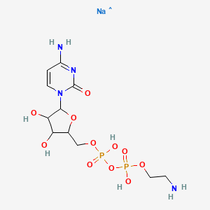 molecular formula C11H20N4NaO11P2 B1611760 CID 16219068 CAS No. 72842-05-8
