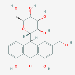 molecular formula C21H22O9 B161179 Aloin CAS No. 8015-61-0
