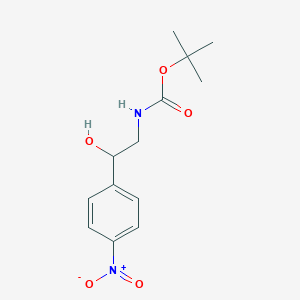 molecular formula C13H18N2O5 B1611801 [2-Hydroxy-2-(4-nitrophenyl)ethyl]carbamic acid tert-butyl ester CAS No. 939757-25-2