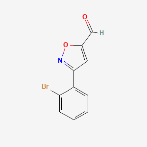 B1611806 3-(2-Bromophenyl)isoxazole-5-carbaldehyde CAS No. 869496-61-7