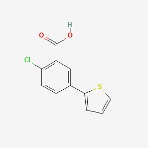 molecular formula C11H7ClO2S B1611810 2-Chloro-5-(thiophen-2-YL)benzoic acid CAS No. 926203-78-3
