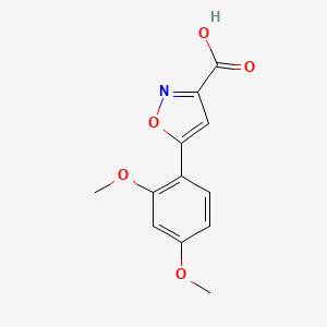 B1611814 5-(2,4-Dimethoxyphenyl)-1,2-oxazole-3-carboxylic acid CAS No. 33282-09-6