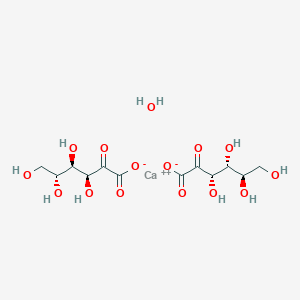 molecular formula C12H20CaO15 B1611819 (3S,4R,5R)-3,4,5,6-四羟基-2-氧代己酸钙;水合物 CAS No. 1040352-40-6