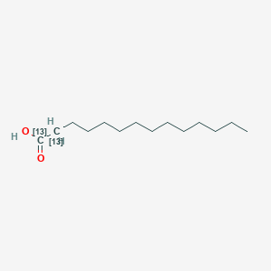 B1611824 Myristic acid-1,2-13C2 CAS No. 287111-20-0